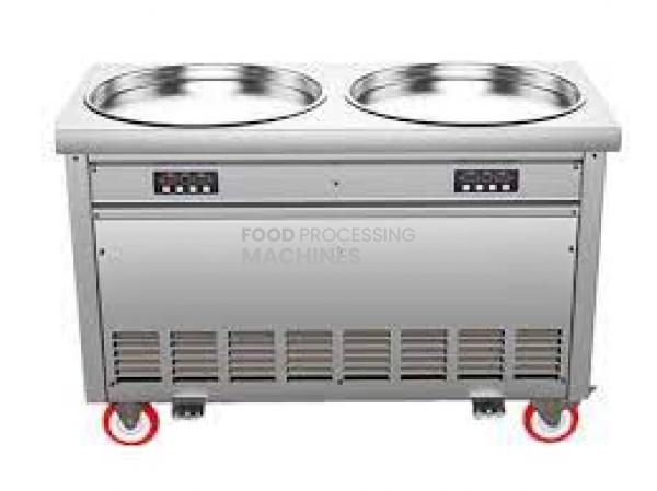 Fried Ice Machines Double Pan