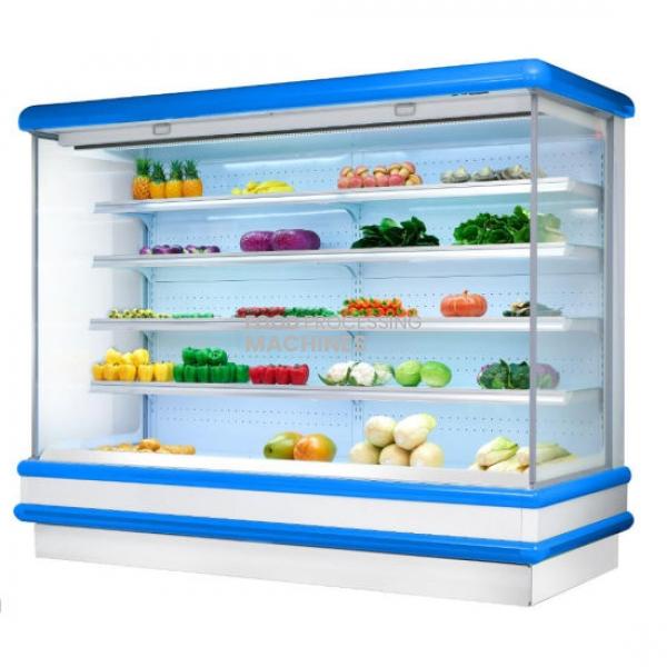 Open Face Air Curtain Fruit Vegetable Display Refrigerator